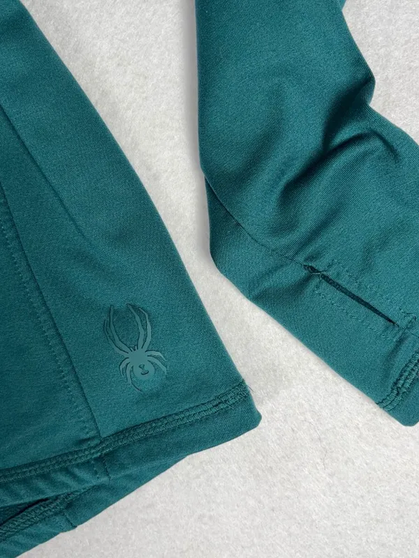 Spyder Active Fleece Lined Top Women's S Green Stretch Activewear Yoga Gorpcore - Image 5