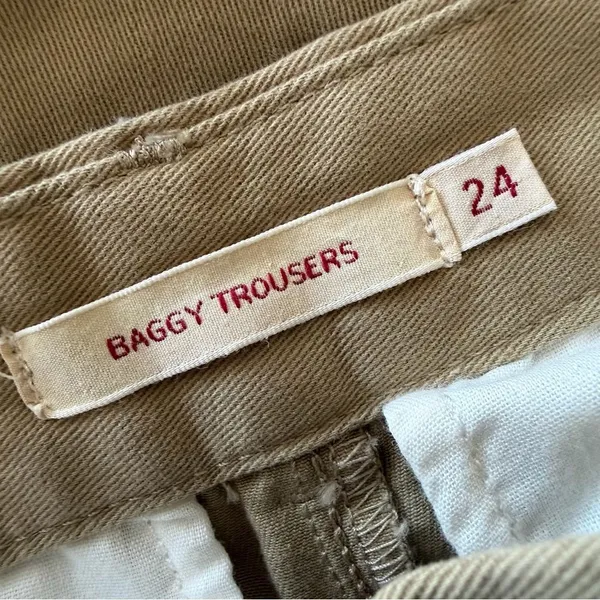 LEVI’S Khaki Mid Rise Straight Leg Retro 90s Baggy Dad Trouser Workwear Pants 24 - Image 16