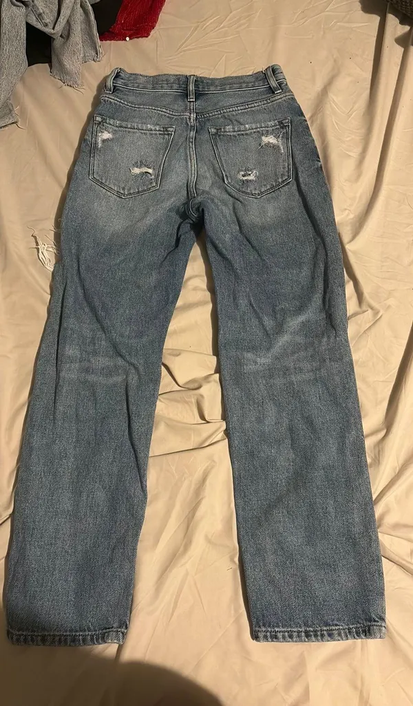 KanCan USA Jeans High-Waisted Straight-Leg Ripped - Image 2