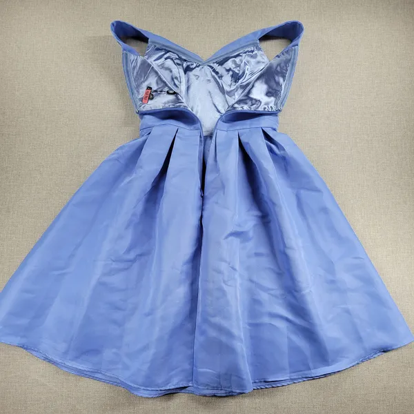 Chi Chi London Womens Marlie Dress Size 8 Blue Off-shoulder Cocktail NEW - Image 6
