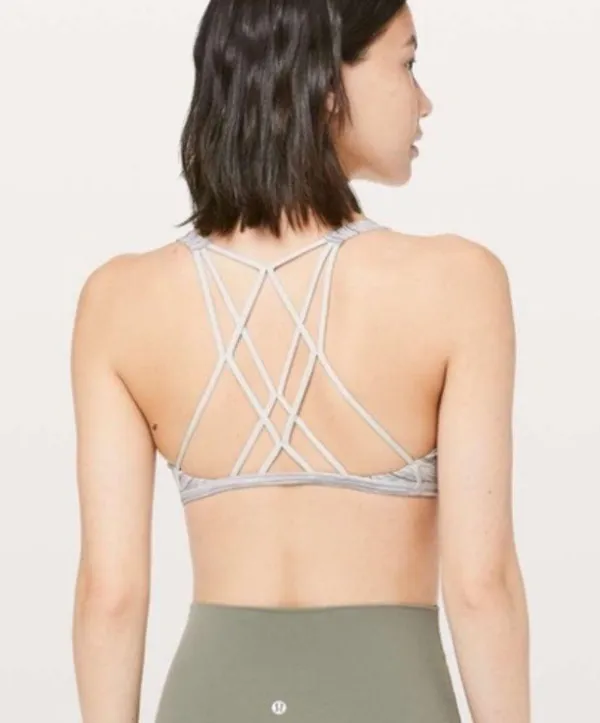 Lululemon Free To Be Zen Bra - Heathered Gray - Image 3