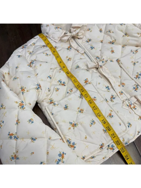 No Boundaries Quilted Bow Jacket Size Large - Image 5