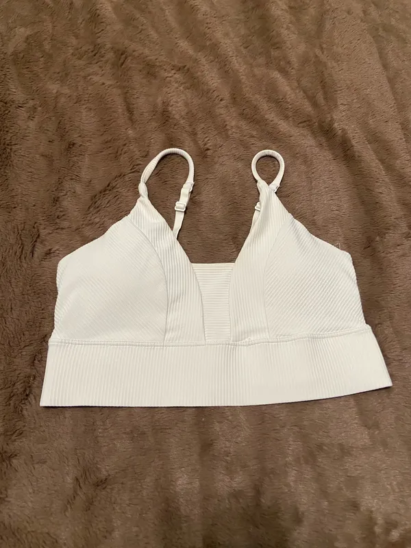 Old Navy Active Light Support PowerSoft Ribbed Sports Bra - Image 2