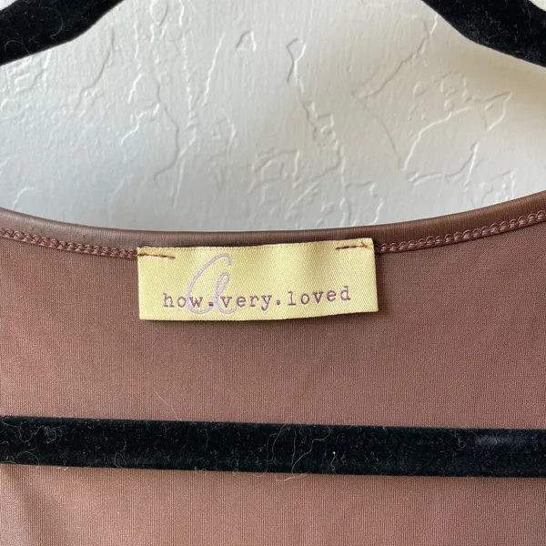 NWT Lizard Thicket Brown Faux-Leather Bodysuit - Image 4