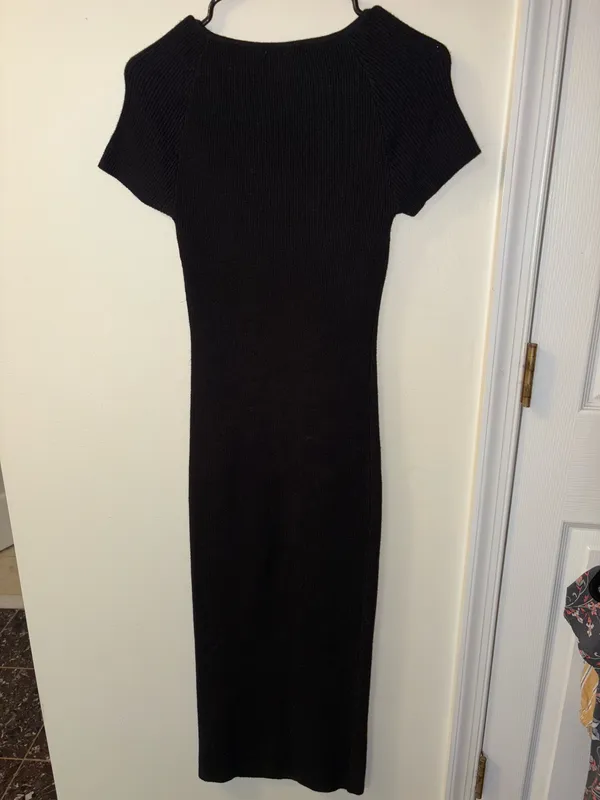 Princess Polly Black Midi Dress - Image 3