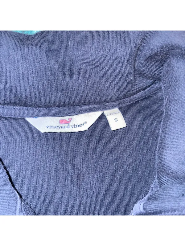 Vineyard Vines $98 Woman’s Small Shel Shirt Vineyard Navy Pullover - Image 3