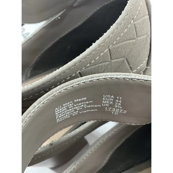 Womans Excellent American Eagle Slip On Sling Back Booties 11 Taupe Block Heel - Image 7
