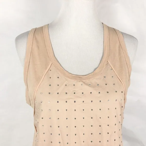 J. Crew Rhinestone Cami Tank Top Womens M Sparkly Embellished Jewel Pastel - Image 6