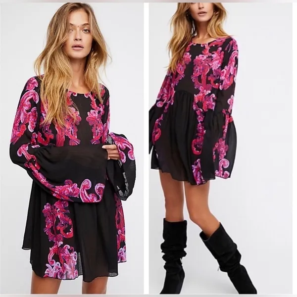 Free People Symphony Slip Dress Size Medium - Image 6