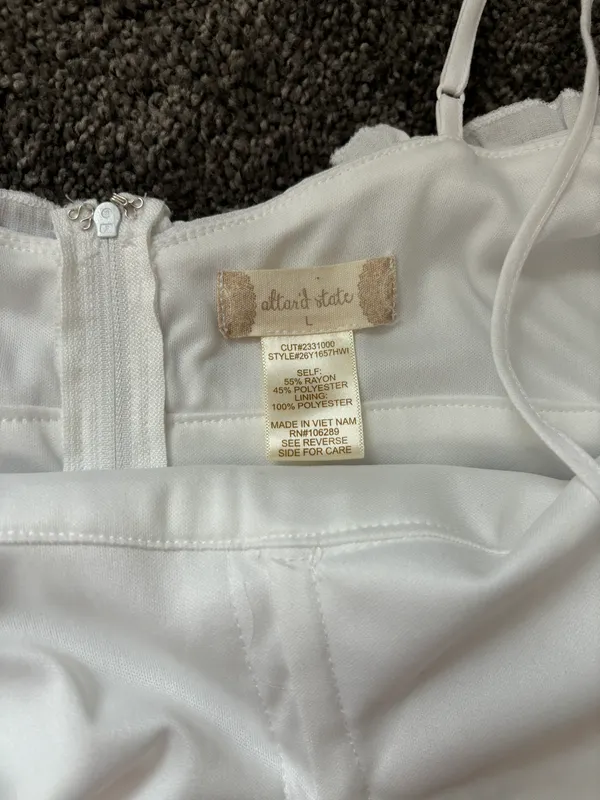 Altard State White Mini Dress - Image 3