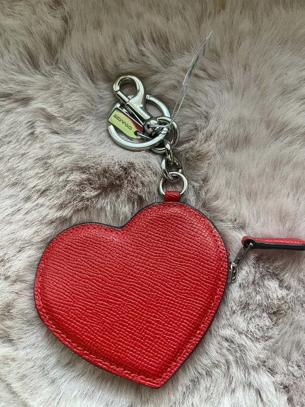 Coach heart bag charm - Image 2