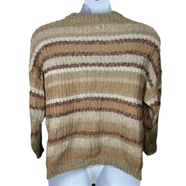 American Eagle Oversized Striped Chunky Knit Sweater | Small - Image 6