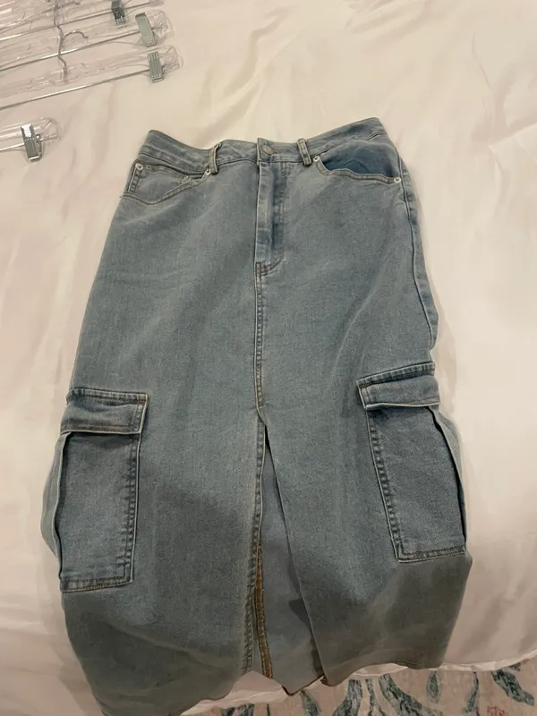 Edit By Nine Long Jean Skirt - Image 4