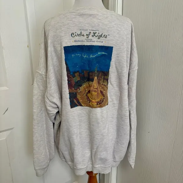 Anvil Vintage Circle of Lights Indianapolis Sweatshirt H1 - Image 2