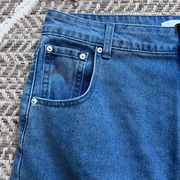 RACHEL ZOE Denim Midi Skirt sz 10 - Image 3