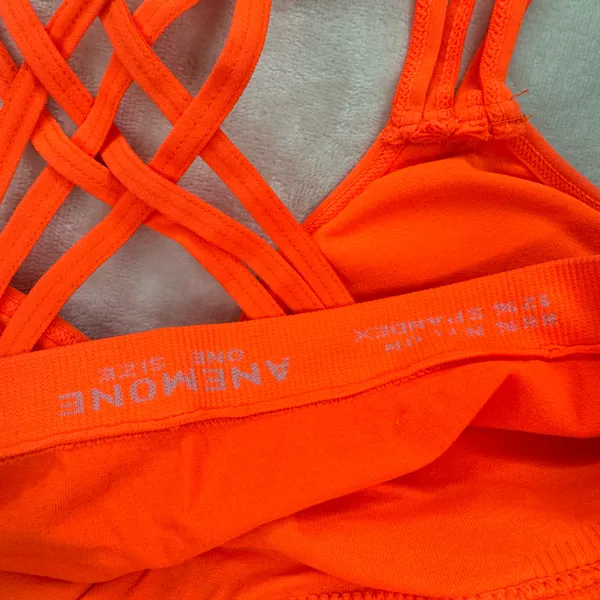 NEW Anemone Bright Orange Strappy Bralette - Image 7