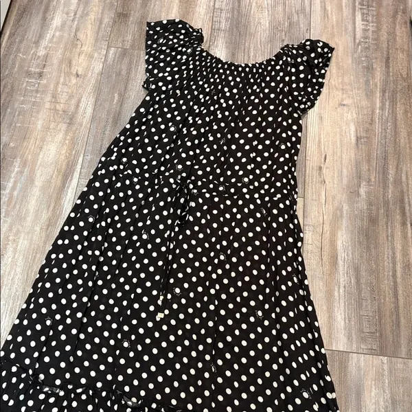 Kate Spade Lia Polka Dot Maxi Dress Size Medium - Image 3