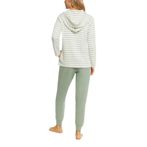 NWT Max & Mia Lounge Set Green 2-Piece Hoodie Jogger Long Sleeves Waffle Knit L - Image 3