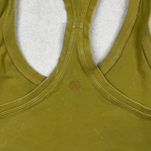 Lululemon Cool Racerback Racerback Tank Top Olive Green Women’s XS - Image 3