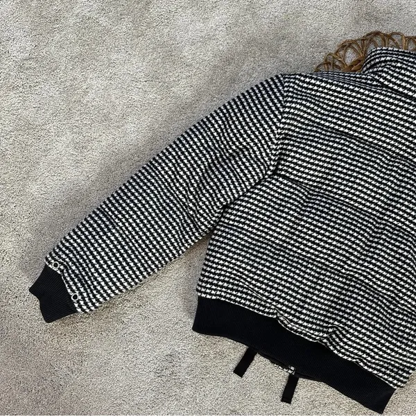 Tularosa X Revolve Ansley Puffer Houndstooth Wool Blend Jacket Coat Size XS - Image 11