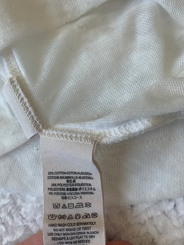 We The Free White Oversized Top Size M Like New - Image 3