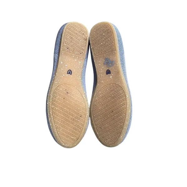 Rothy's The Flat Pointed Toe Knit Ballet Flats Womens Blue Slip-On Size 8 - Image 7