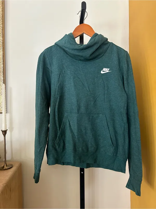 Nike NSW Club Funnel Neck‎ Hoodie Sweatshirt Athletic Teal Blue Size Small - Image 2