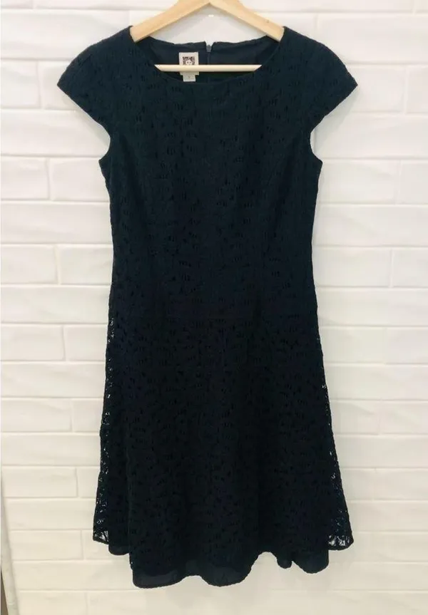 ANNE Klein cap sleeve lace dress - Image 5