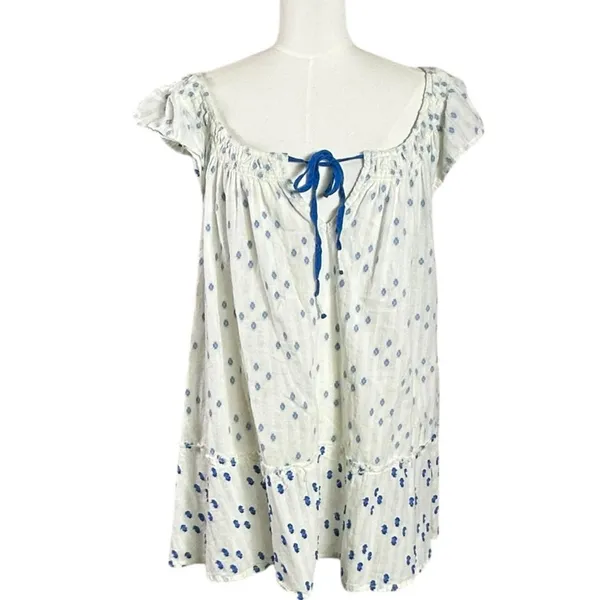 Free People Jules Cotton Embroidered Tunic White Size Small Bohemian Cottage - Image 6