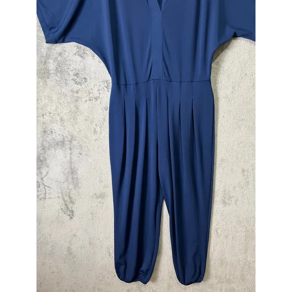 GAP Navy Kimono Sleeve Jumpsuit Relaxed Draped Fit Minimalist‎ Chic Size XS New - Image 4