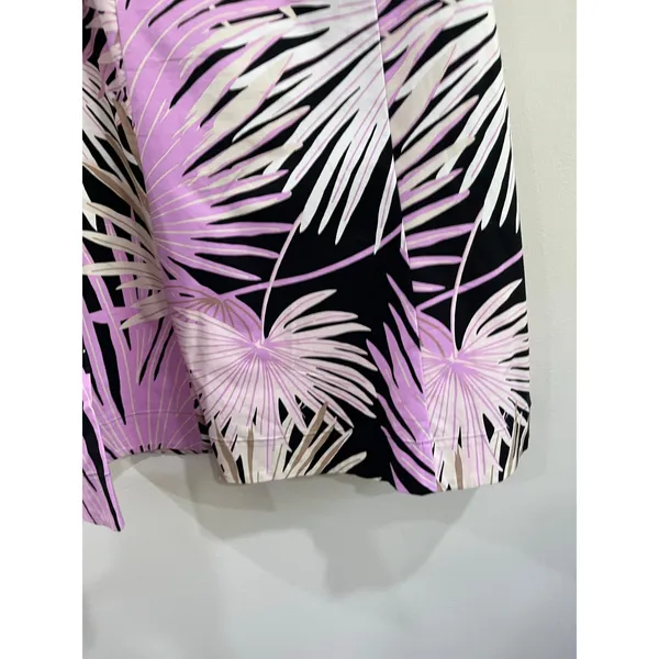 Y2K GAP Tropical Palm Print Strapless‎ Vacation Resort Mini Dress Size 6 - Image 7