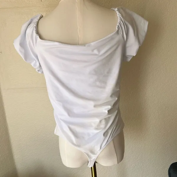 Free People Intimately FP Bodysuit In White, NWT, see measurements for size. - Image 3