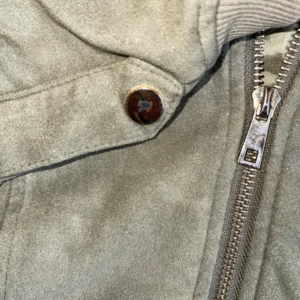 Privy women’s suede olive jacket S - Image 6