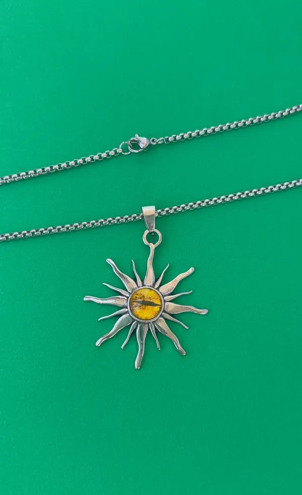 Sun Pendant Necklace for Men Women Streetwear Hip Hop Unisex Necklace - Image 3