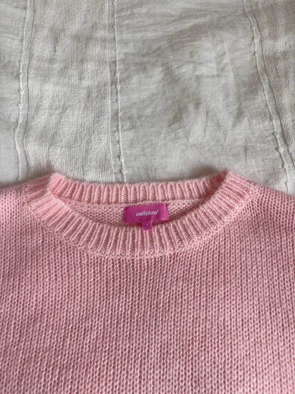 Edikted Kyrah Oversized Knit Sweater in Light Pink NWOT - Image 2