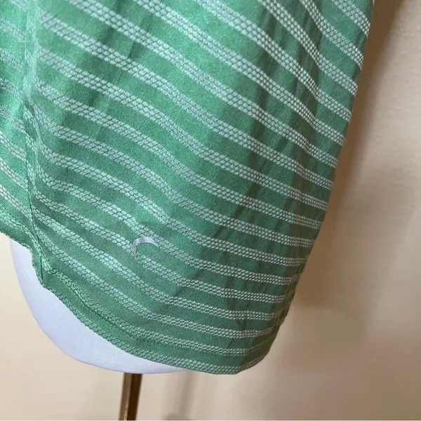 Zyia Active green striped flowy tank top MEDIUM - Image 5