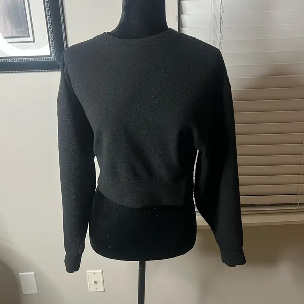 As Revival‎ Black cropped sweatshirt XS - Image 7