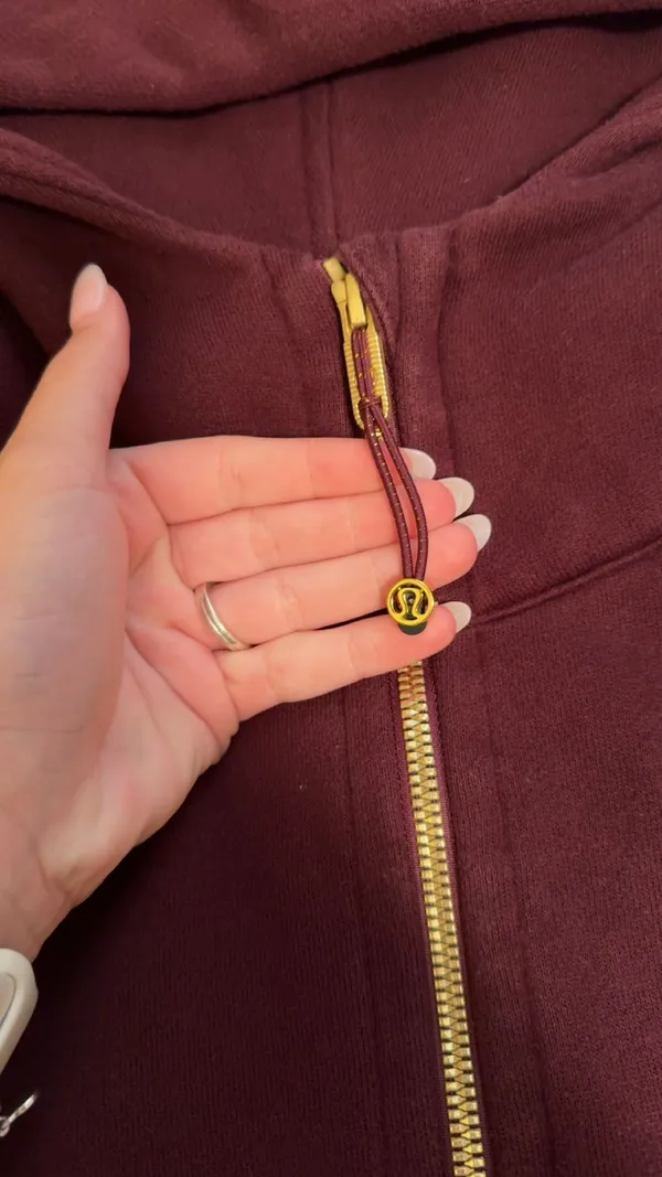 Burgundy Lululemon Scuba Half-Zip - Image 2