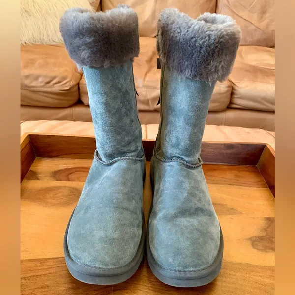 LAMO Gray Adele Bow Back Boots Size 10 - Image 5