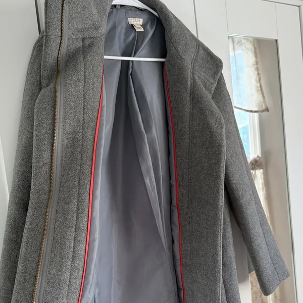 JCrew Charcoal Pea Coat - Image 2