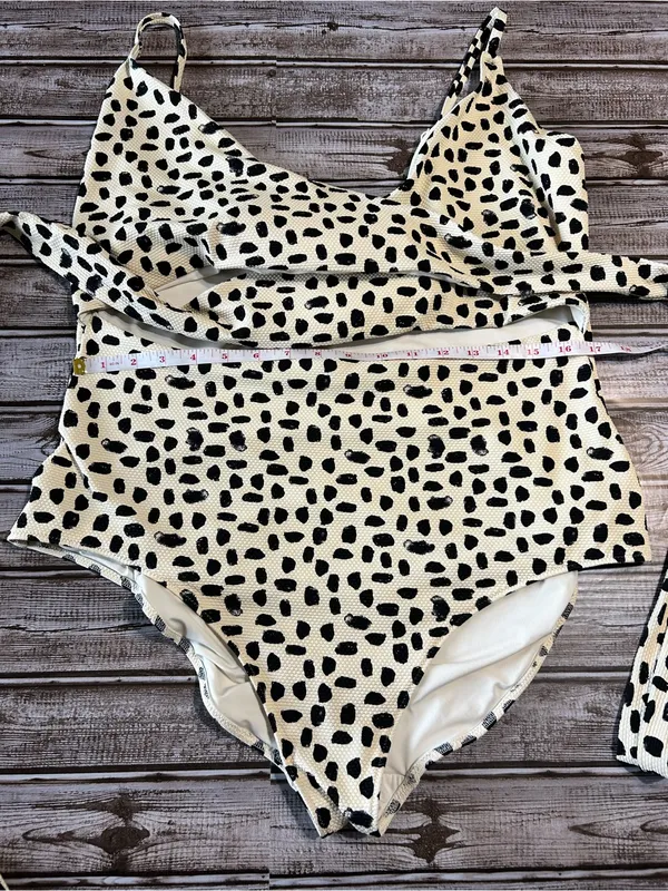 Aerie Pique Wrap One Piece Swimsuit Beach Size XXL Tall - Image 3