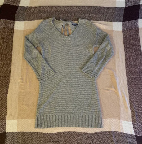 American Eagle Grey Sweater Dress - Image 3