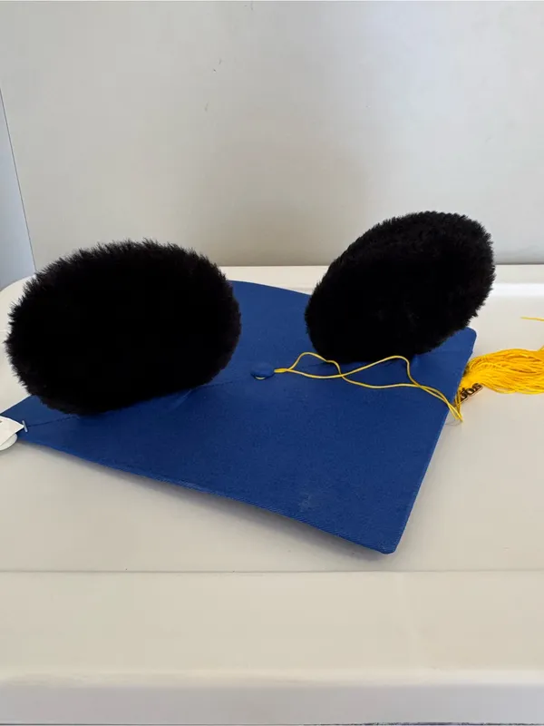 Disney Disneyland blue mickey mouse ear graduation mortarboard class of 2008 NEW - Image 2