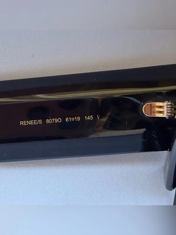 Jimmy Choo RENEE S 8079O Sunglasses NWOT Black Gold Made Italy - Image 3