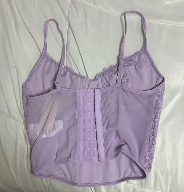 Francesca's Lilac Corset Top - Image 2