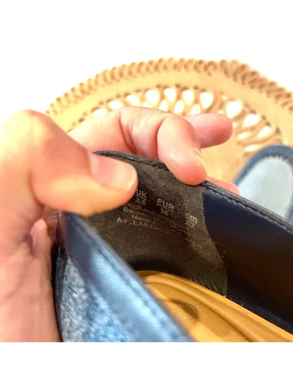 Franco Sarto Flexa Gala Slip-on Flat Loafers Size 6 Blue Denim Coastal Prep - Image 9