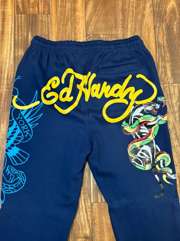 Ed Hardy Sweatpants Blue  - Image 2