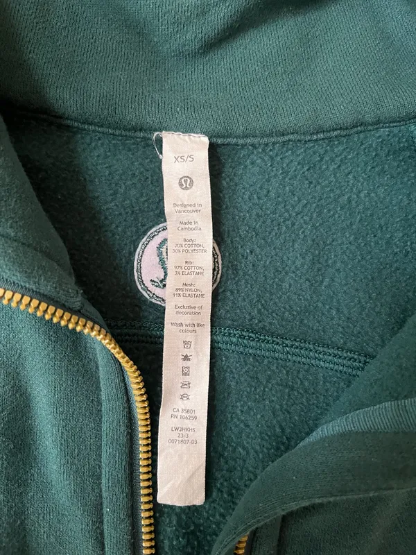 Green Scuba Lululemon Half-Zip - Image 4