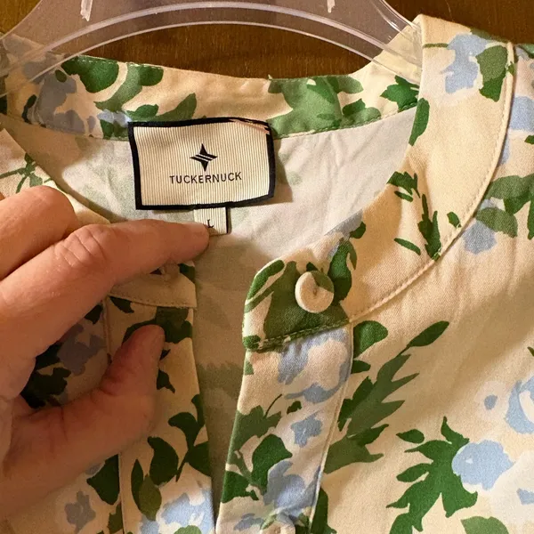 NWT Tuckernuck Royal Floral Shirt Dress - Image 3