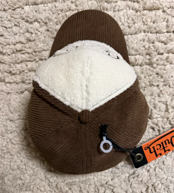 New Von Dutch brown Sherpa corduroy dutch trucker hat - Image 3